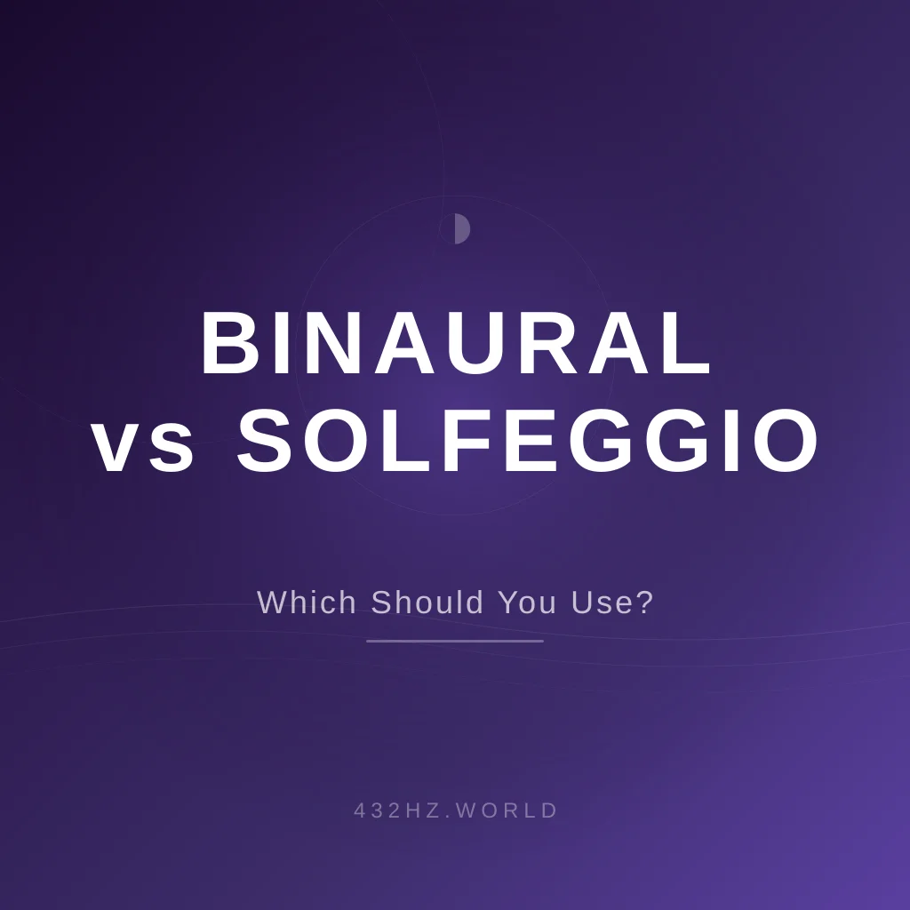 Binaural Beats vs Solfeggio Frequencies: A Complete Comparison