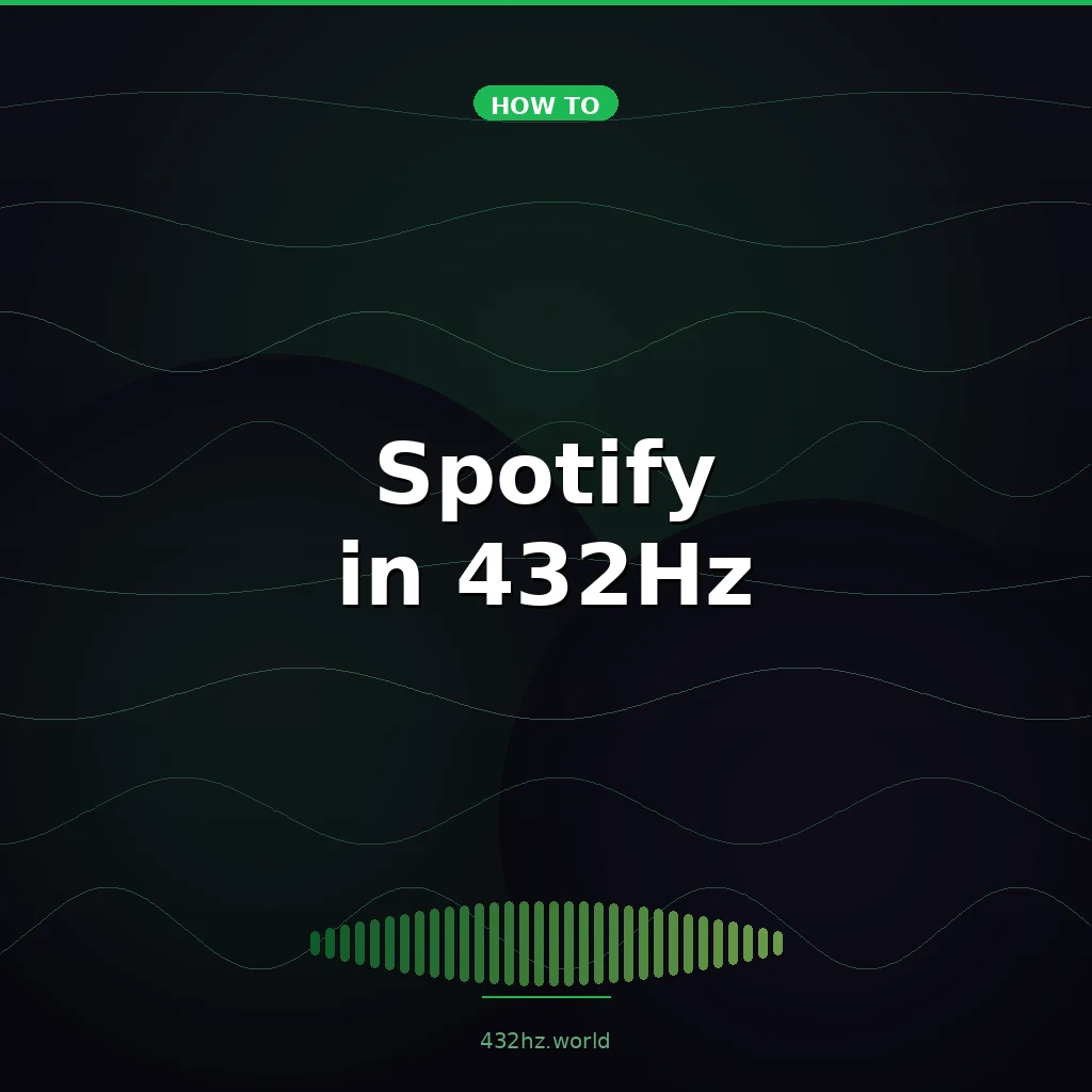 How to Listen to Spotify in 432Hz (Step-by-Step)
